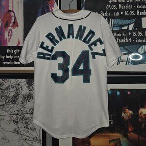 majestic mlb baseball Felix Hernandez seattle mariners stitched jersey